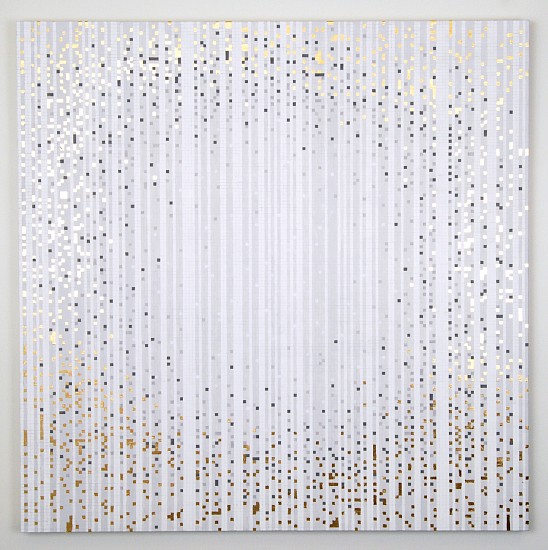 Kara Braciale, jouissance
2014, gouache, graphite, gold leaf on panel